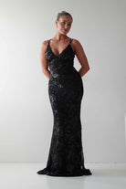 Oh Hello Clothing Dresses 1*DONE -LOVESOME-CD30340-BLACK SEQUIN DRESS