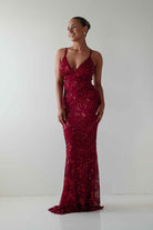 Oh Hello Clothing Dresses 1*DONE -LOVESOME-CD30340-RED SEQUIN DRESS (Copy)