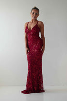 Oh Hello Clothing Dresses 1*DONE -LOVESOME-CD30340-RED SEQUIN DRESS (Copy)