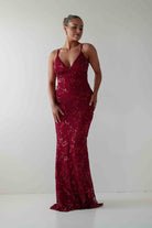 Oh Hello Clothing Dresses 1*DONE -LOVESOME-CD30340-RED SEQUIN DRESS (Copy)