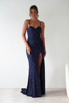 Nalita Bodycon Sequin Gown | Navy | Debs & Prom | Formal Gown | Oh Hello Clothing