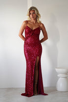 Narissa Sequin Maxi Gown | Red | Debs & Prom | Formal Gown | Oh Hello Clothing