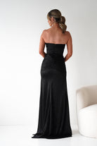 Oh Hello Clothing Dresses Nicola Strapless Glitter Gown | Black