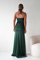 Oh Hello Clothing Dresses Nicola Strapless Glitter Gown | Green