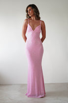 Nina Beaded Bodycon Gown | Pink | Debs & Prom | Formal Gown | Oh Hello Clothing