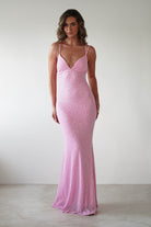 Nina Beaded Bodycon Gown | Pink | Debs & Prom | Formal Gown | Oh Hello Clothing