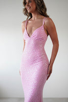 Nina Beaded Bodycon Gown | Pink | Debs & Prom | Formal Gown | Oh Hello Clothing