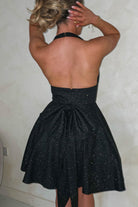 Ninette Glitter Mini Dress Black | Wedding Guest Dress | Oh Hello Clothing