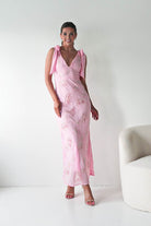 Oh Hello Clothing Women > Clothing > Dresses Noah Floral Embellished Maxi Dress | Pink