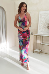 Palmer Floral Mesh Maxi Dress | Mixed Print
