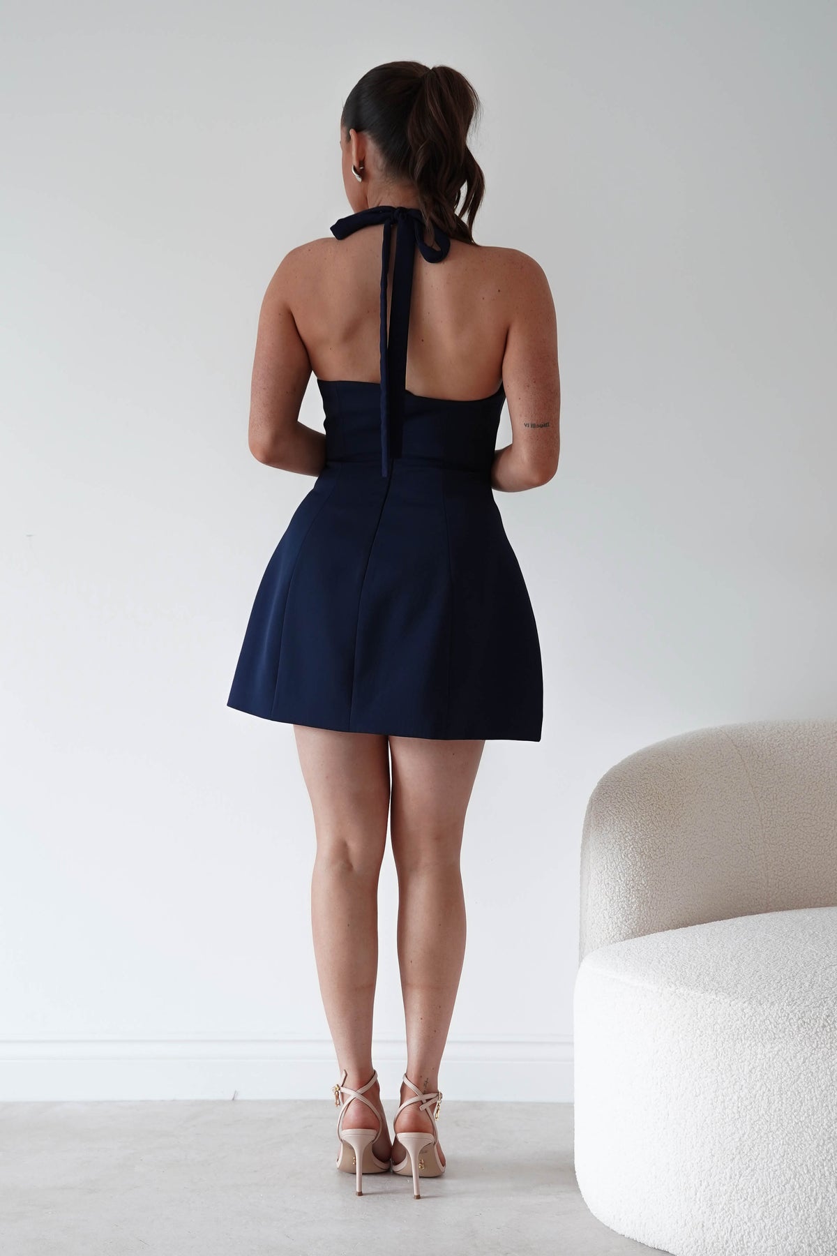 Oh Hello Clothing Women > Clothing > Dresses Pandora Structured Mini Dress | Navy