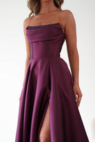 Oh Hello Clothing Dresses > Prom Dresses Pepper Strapless A-Line Maxi Gown | Berry