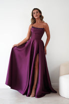 Oh Hello Clothing Dresses > Prom Dresses Pepper Strapless A-Line Maxi Gown | Berry