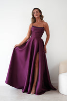 Oh Hello Clothing Dresses > Prom Dresses Pepper Strapless A-Line Maxi Gown | Berry