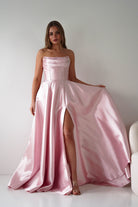 Oh Hello Clothing Dresses > Prom Dresses Pepper Strapless A-Line Maxi Gown | Pink
