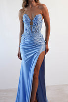 Perla Embellished Gown | Light Blue | Debs & Prom | Formal Gown | Oh Hello Clothing