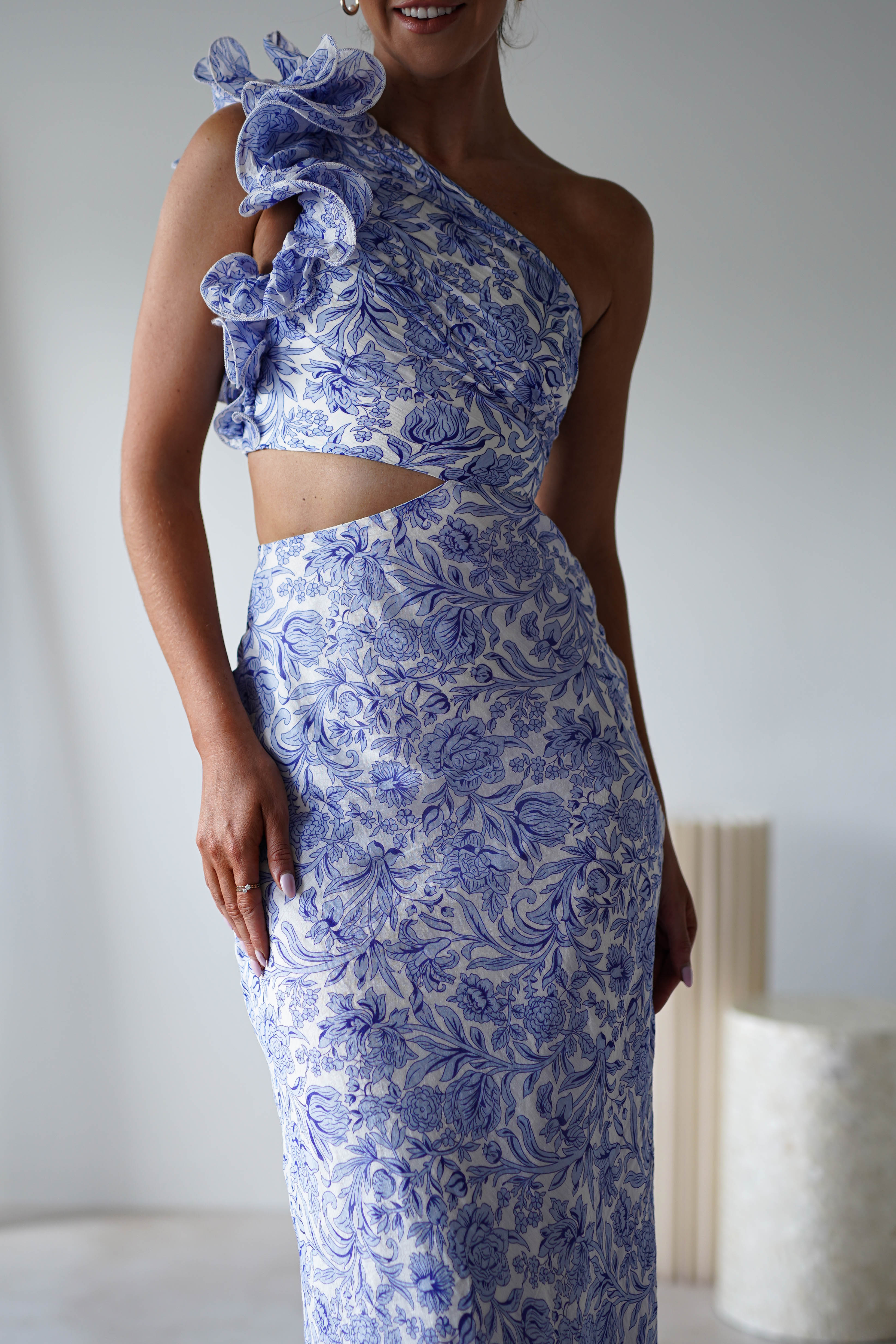 Pertunia Cut Out Midaxi Dress | Blue Print