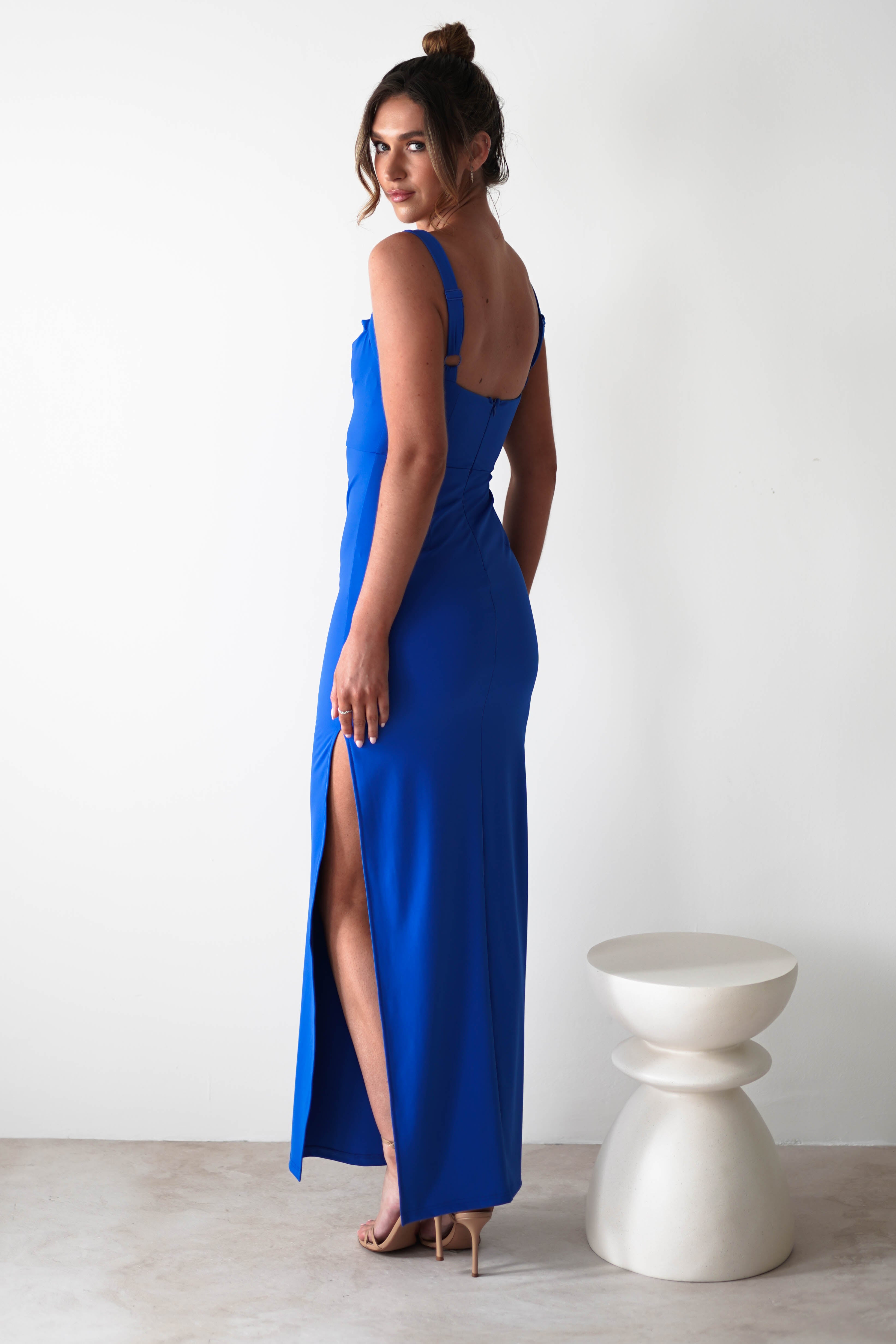 Peta Bodycon Maxi Dress Cobalt Blue