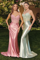 Oh Hello Clothing Dresses > Prom Dresses Raya Embellished Corset Gown | Sage Green