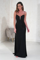Sabrina Diamante Gown | Black | Debs & Prom | Formal Gown | Oh Hello Clothing