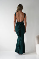 Samantha Bow Detail Maxi Dress Emerald Green | Wedding Guest Dress | Maxi | Oh Hello Clothing