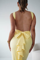Oh Hello Clothing Women > Clothing > Dresses Samantha Bow Detail Maxi Dress | Yellow