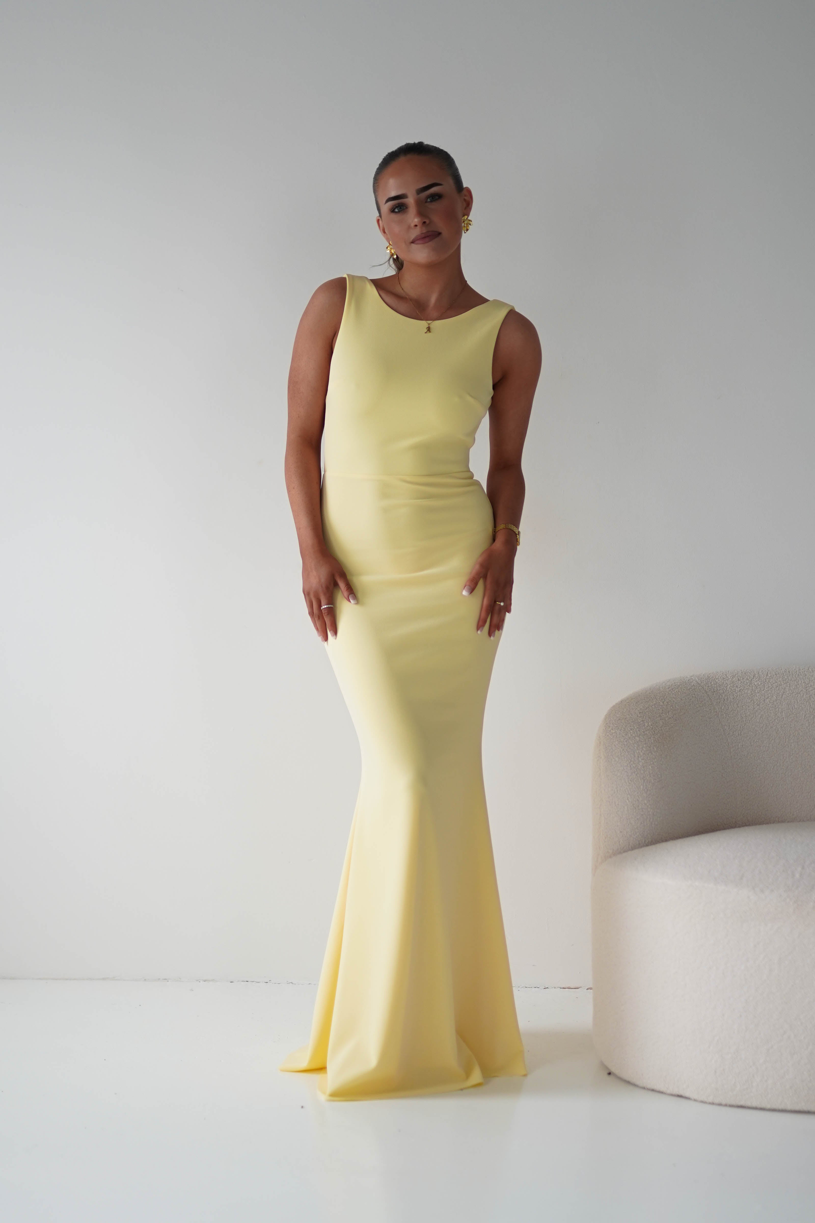 Oh Hello Clothing Women > Clothing > Dresses Samantha Bow Detail Maxi Dress | Yellow