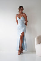 Oh Hello Clothing Women > Clothing > Dresses Santorini Butterfly Detail Embellished Gown | Blue