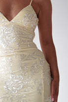 Oh Hello Clothing Women > Clothing > Dresses Santorini Butterfly Detail Embellished Gown | Yellow