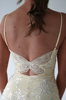 Oh Hello Clothing Women > Clothing > Dresses Santorini Butterfly Detail Embellished Gown | Yellow