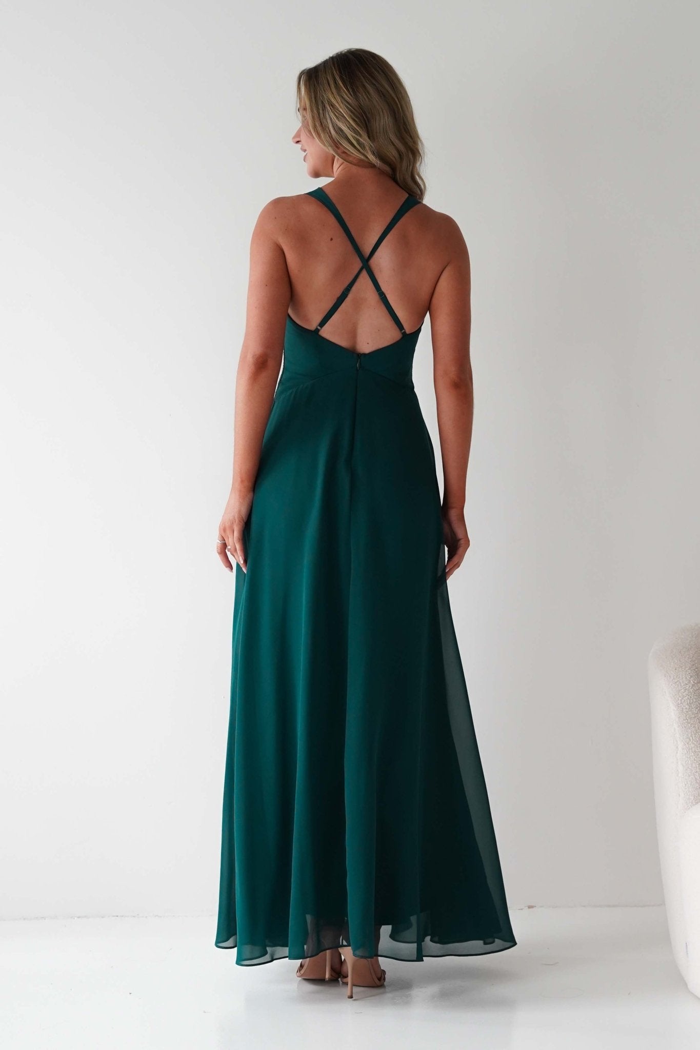 sara green dress Sara Bandage Gown