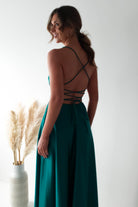Shantal Satin Gown | Teal Green | Debs & Prom | Formal Gown | Oh Hello Clothing