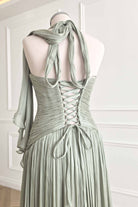 Oh Hello Clothing Dresses > Prom Dresses Sharelle Pleated Luminescent Maxi Gown | Sage