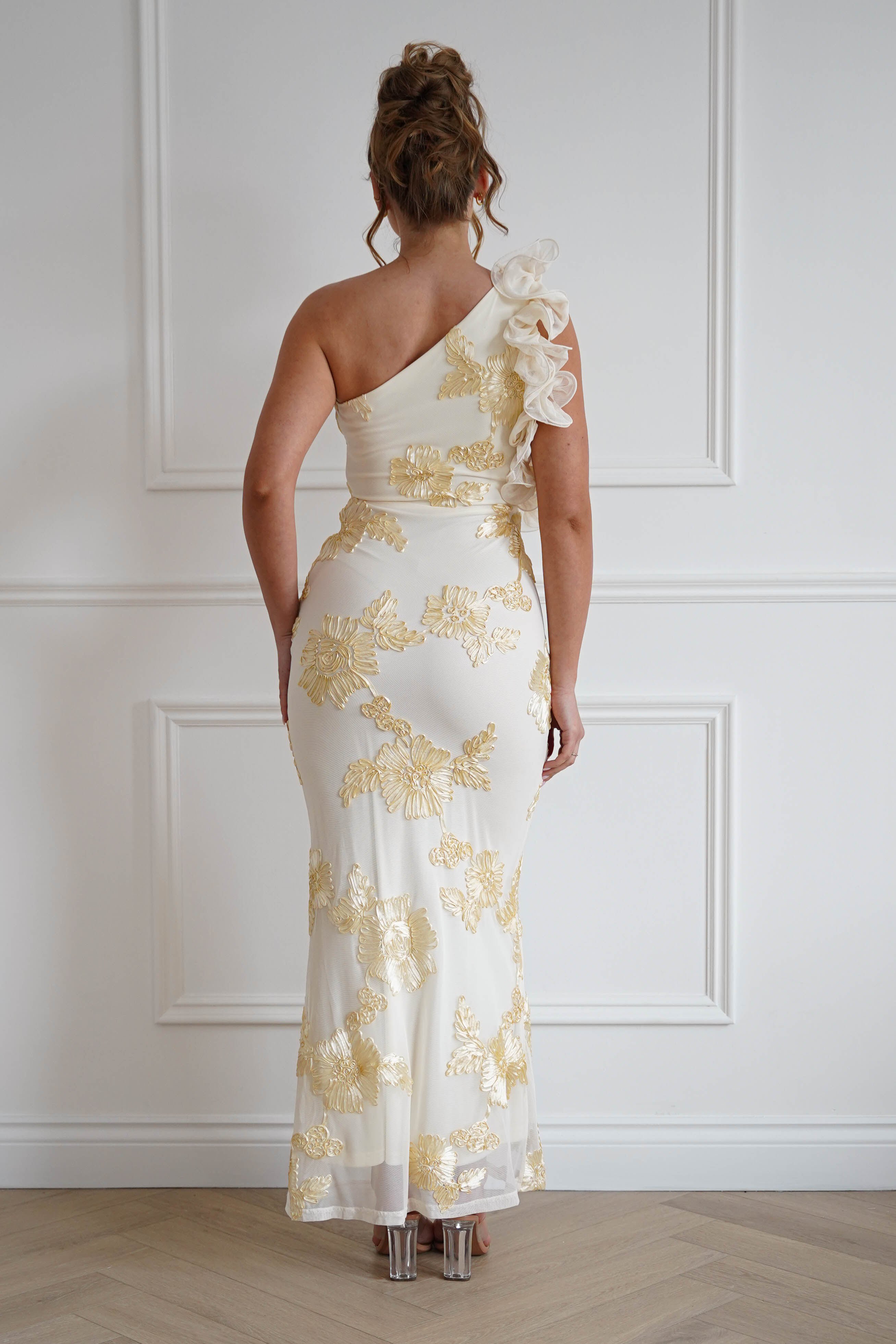 Oh Hello Clothing Women > Clothing > Dresses Siren Bodycon Maxi Dress | Light Yellow