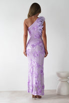 Siren Bodycon Maxi Dress Lilac | Wedding Guest Dress | Bodycon | Maxi | Oh Hello Clothing