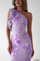 Siren Bodycon Maxi Dress Lilac | Wedding Guest Dress | Bodycon | Maxi | Oh Hello Clothing