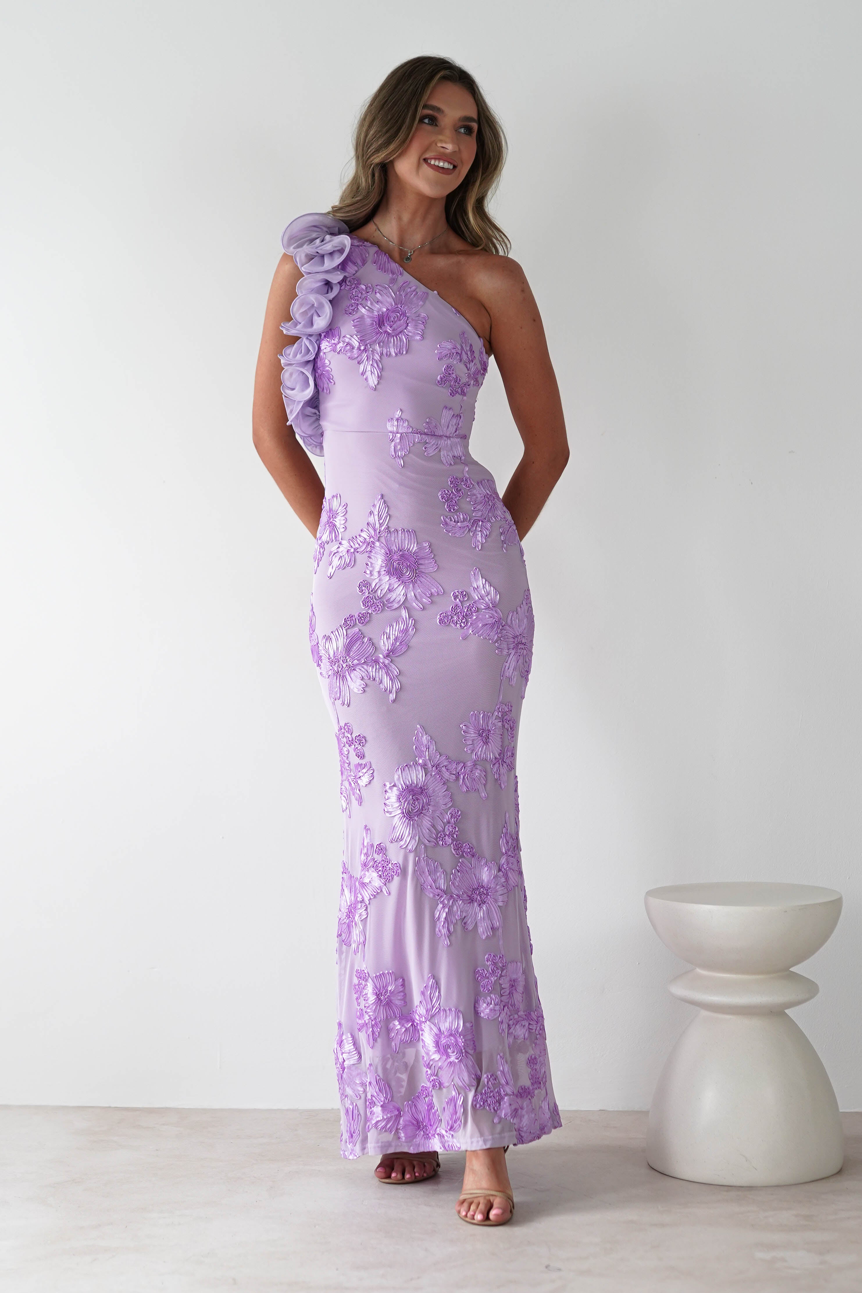 Siren Bodycon Maxi Dress | Lilac | Oh Hello Clothing | XS (6)