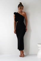 Sydney Bodycon Maxi Dress Black | Wedding Guest Dress | Bodycon | Maxi | Oh Hello Clothing