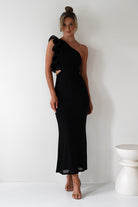 Sydney Bodycon Maxi Dress Black | Wedding Guest Dress | Bodycon | Maxi | Oh Hello Clothing
