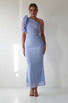Sydney Bodycon Maxi Dress Blue | Wedding Guest Dress | Bodycon | Maxi | Oh Hello Clothing