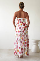 Talia Strapless Floral Print Maxi Dress Mixed Print | Wedding Guest Dress | Maxi | Oh Hello Clothing