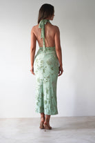 Tara Floral Jacquard Maxi Dress Light Green | Wedding Guest Dress | Maxi | Oh Hello Clothing