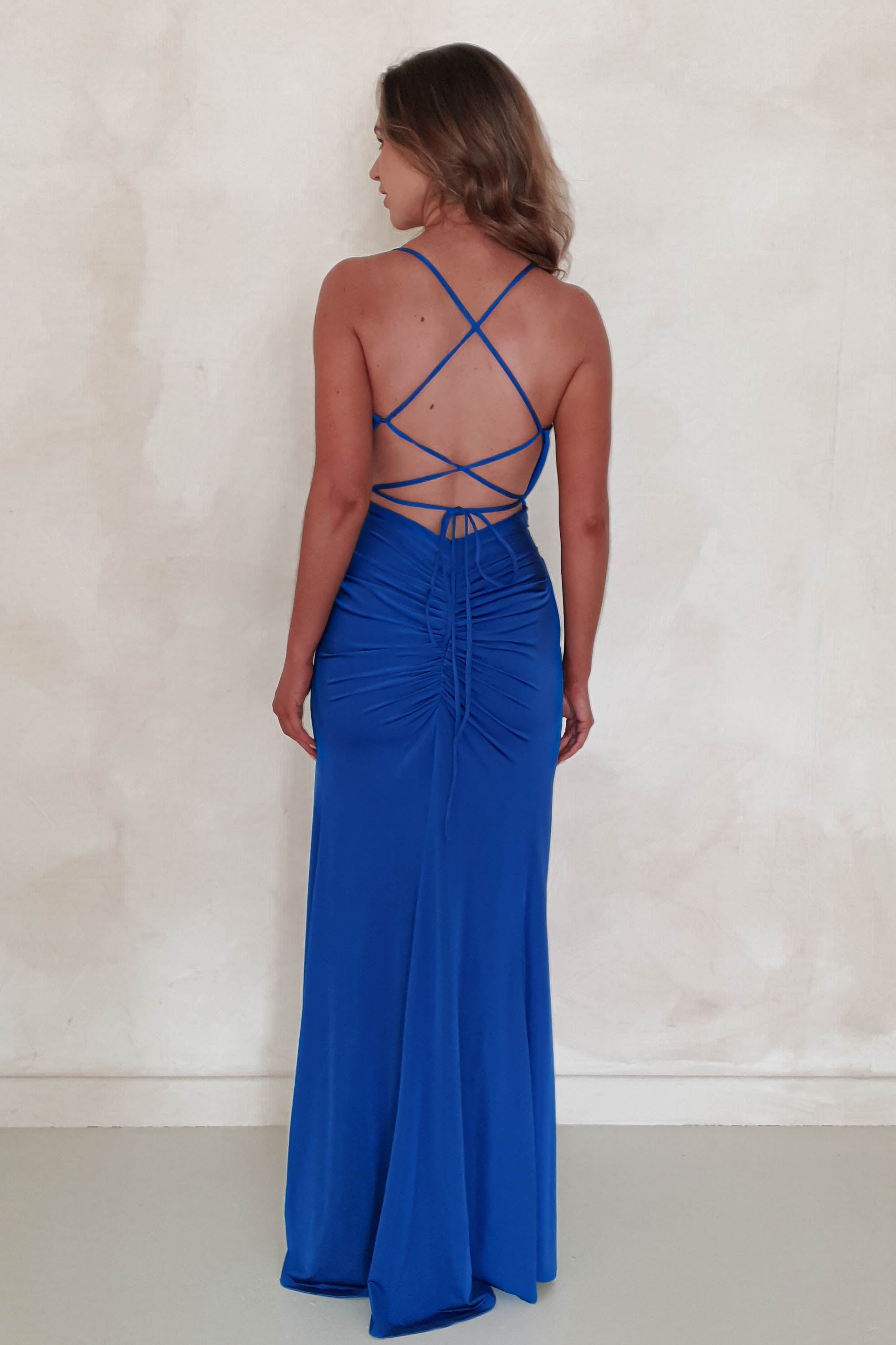 Velvie Bodycon Gown | Royal Blue