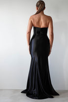 Venice Strapless Bodycon Gown | Black | Debs & Prom | Formal Gown | Oh Hello Clothing