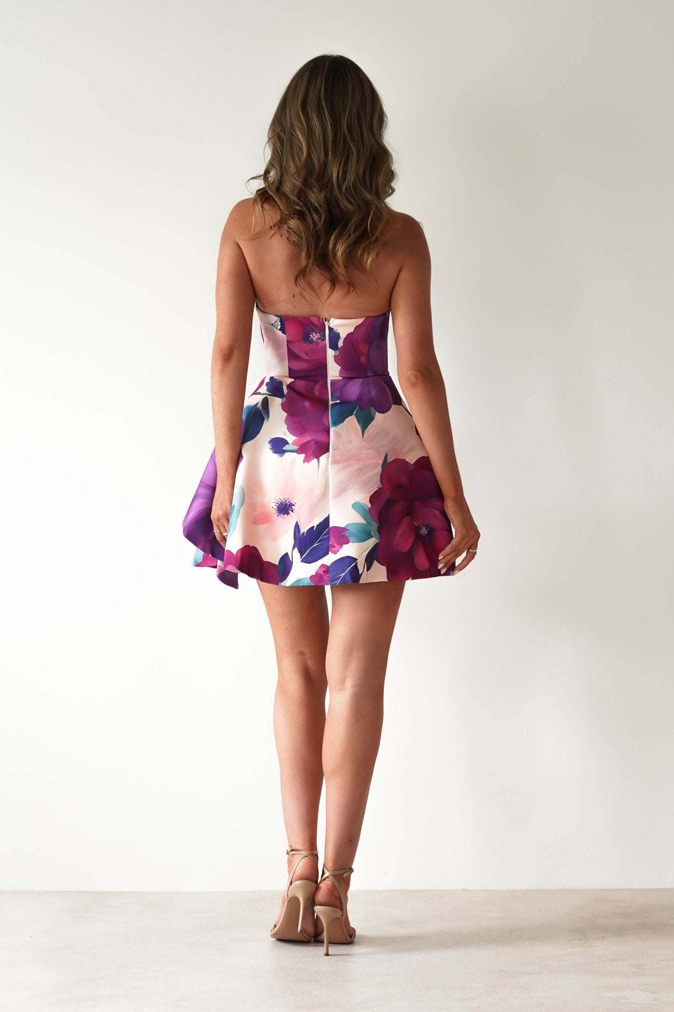 Veronika Floral Mini Dress | Mixed Print | Oh Hello Clothing | XS (6)
