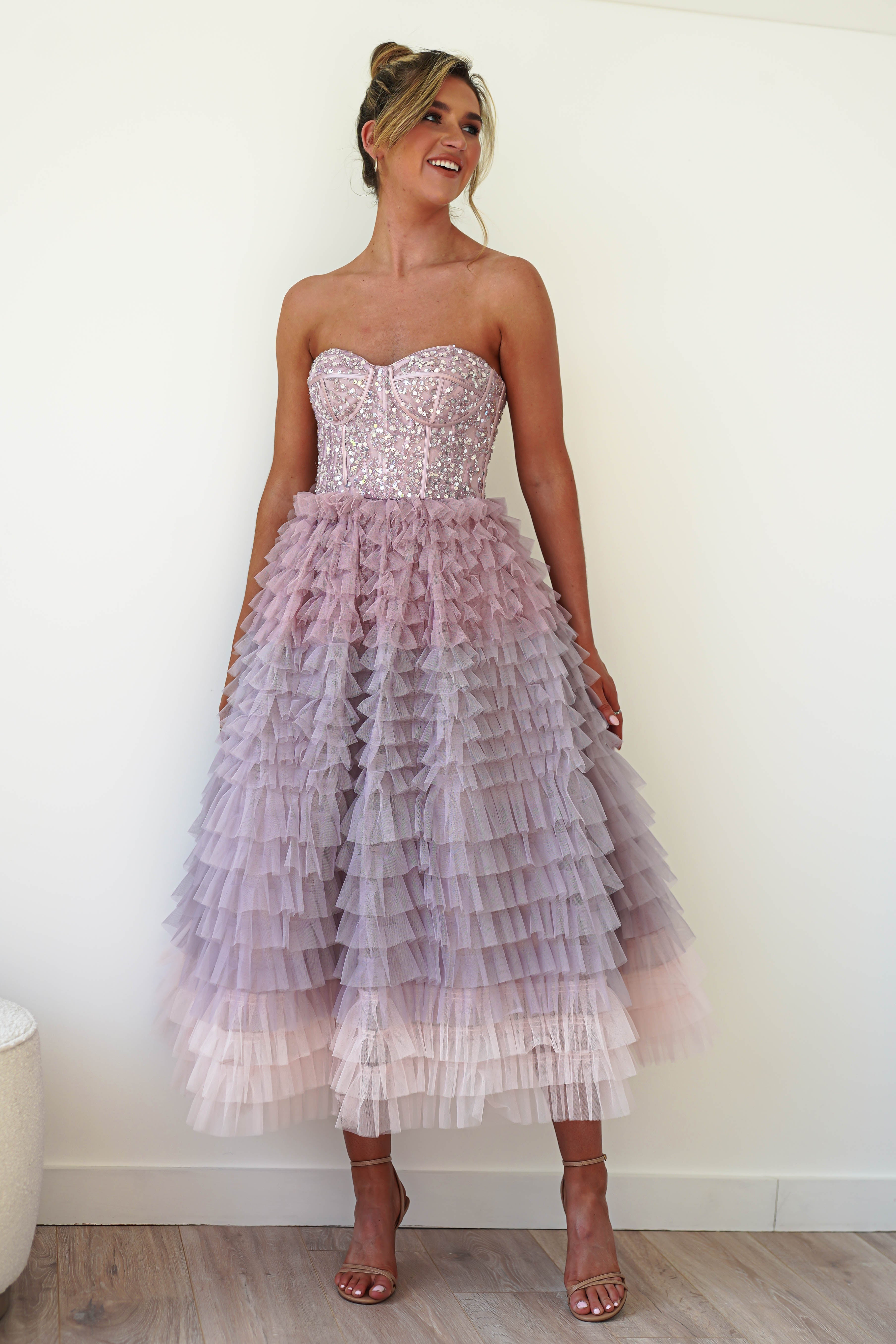 Zendaya Aline Corset Dress | Lilac