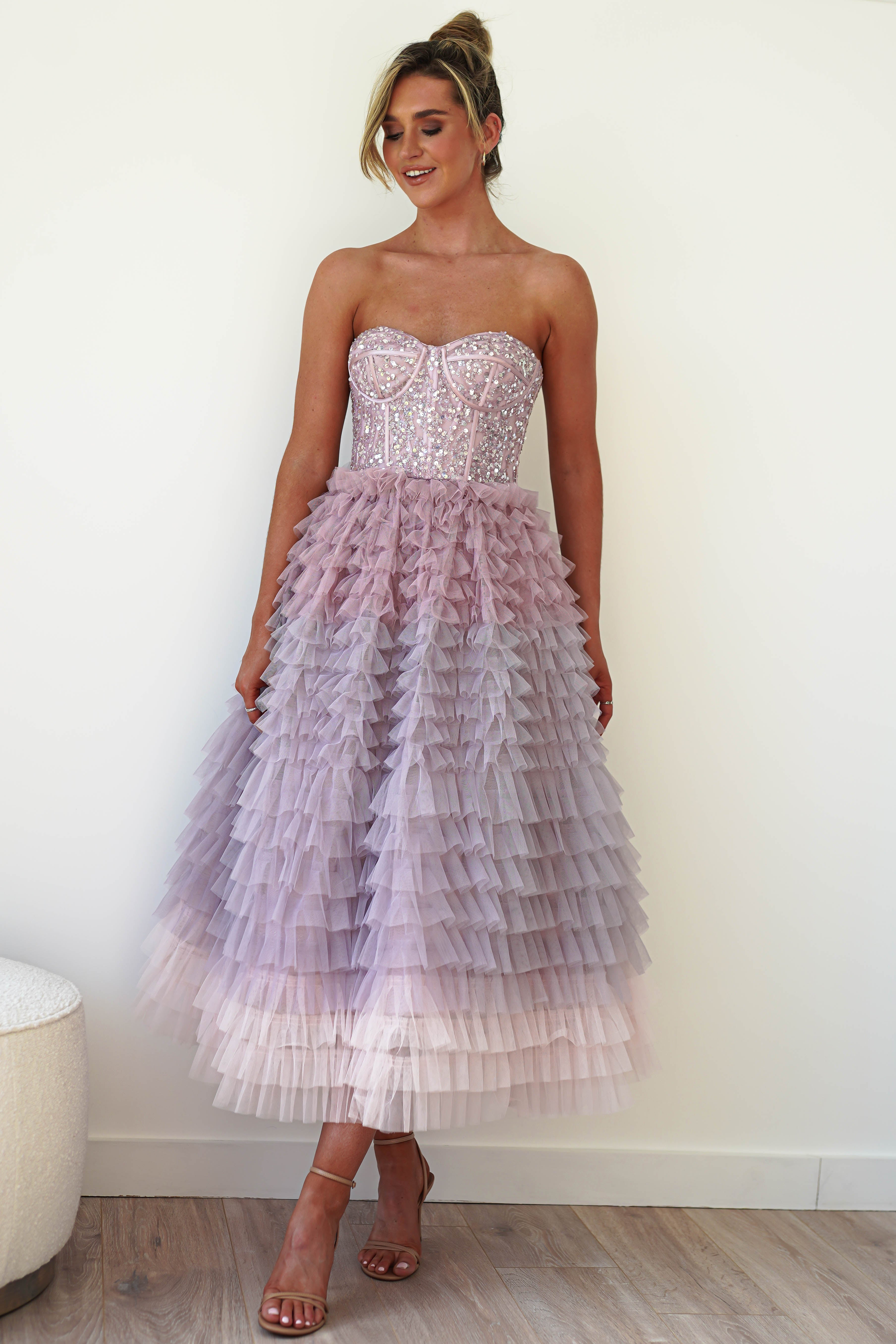 Zendaya Aline Corset Dress | Lilac