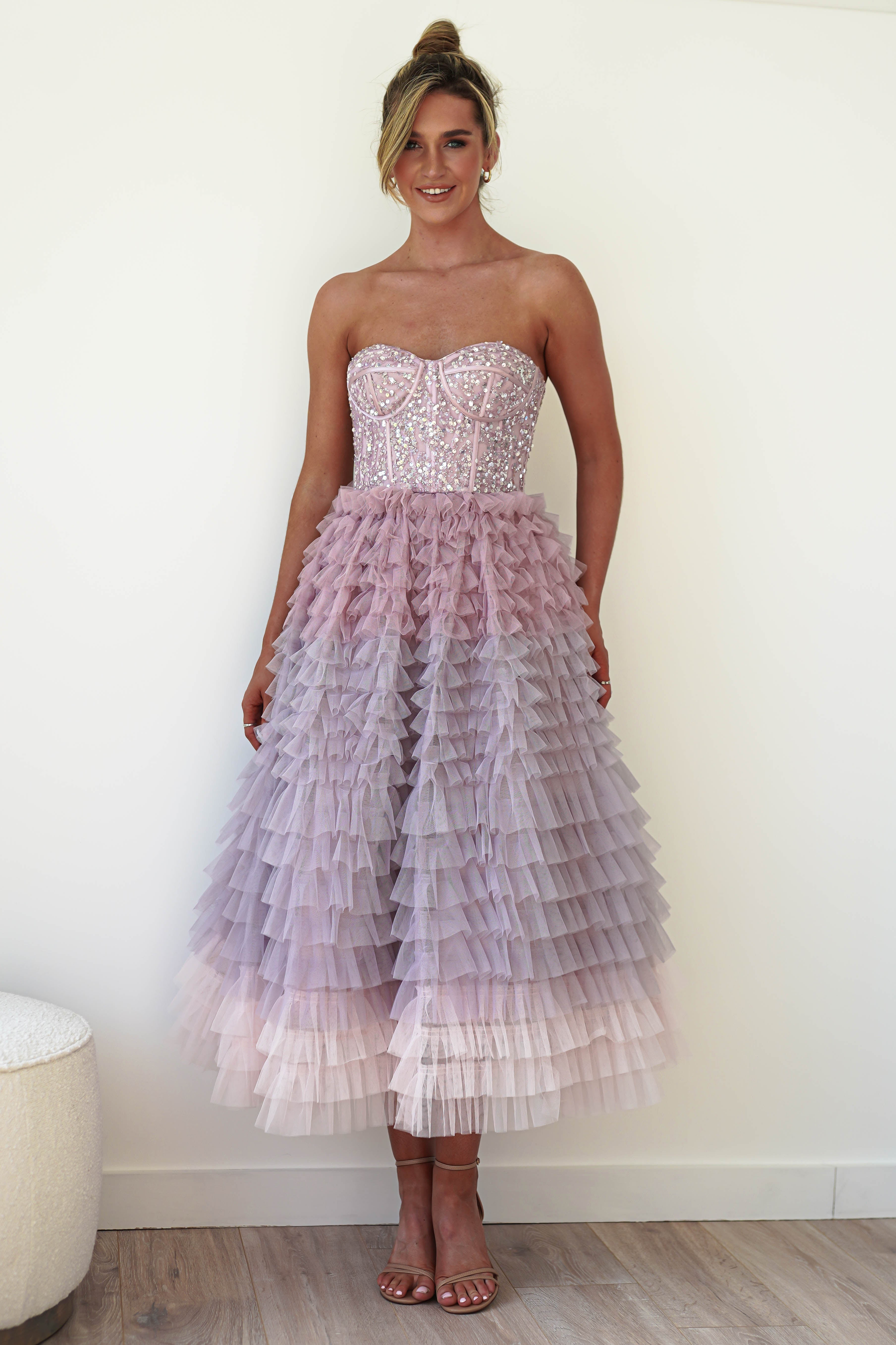 Zendaya Aline Corset Dress | Lilac