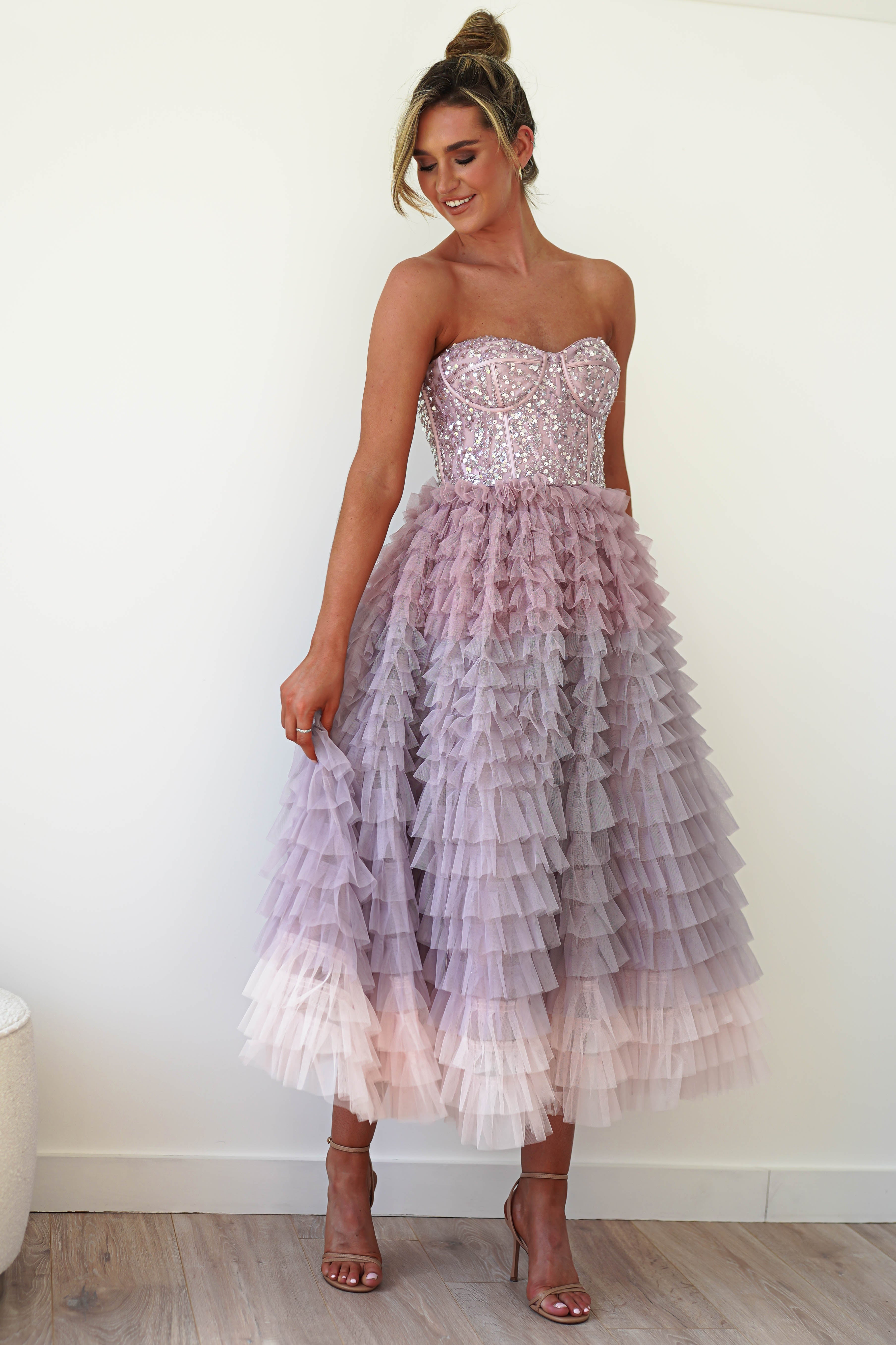 Zendaya Aline Corset Dress | Lilac