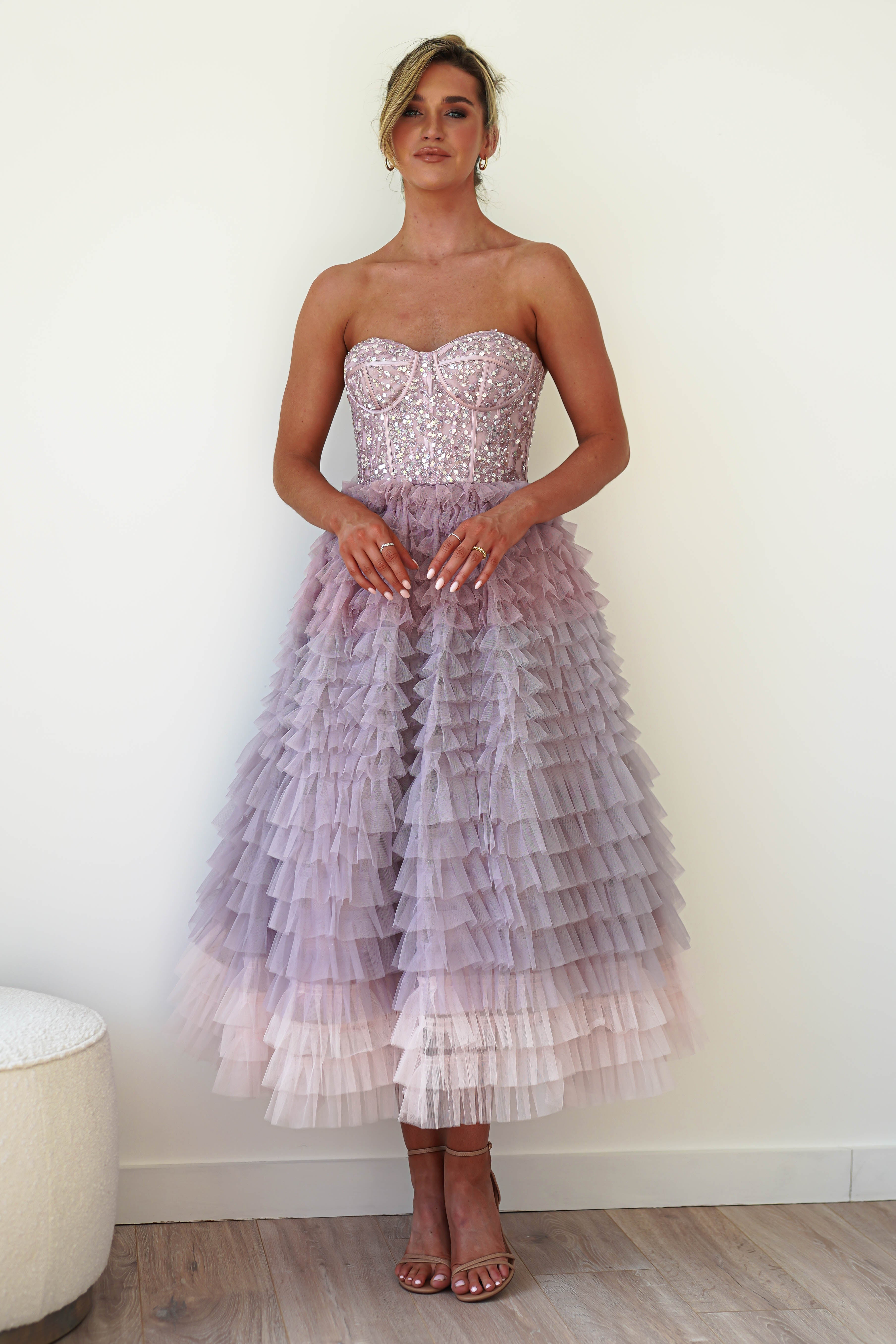 Zendaya Aline Corset Dress | Lilac